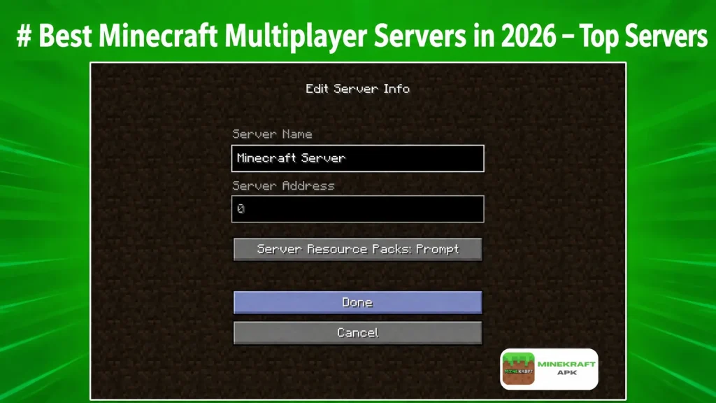 Best Minecraft Multiplayer Servers