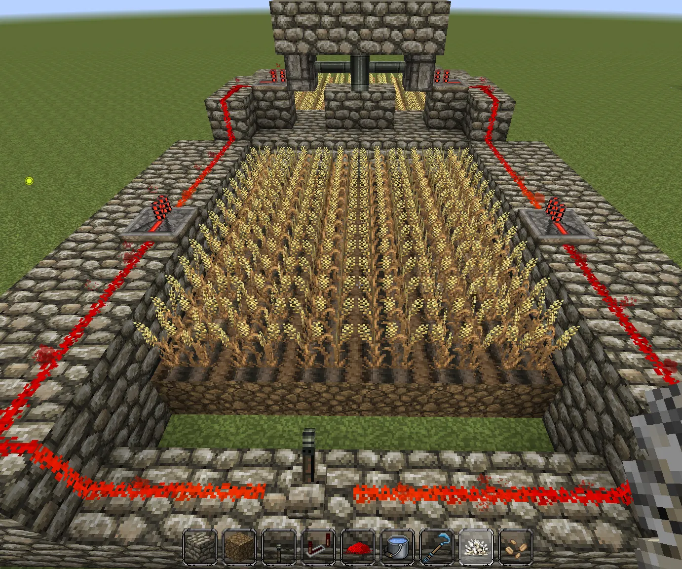 Minecraft Redstone Builds: 5 Useful Ideas You Should Try 4. Automatic Wheat Farm